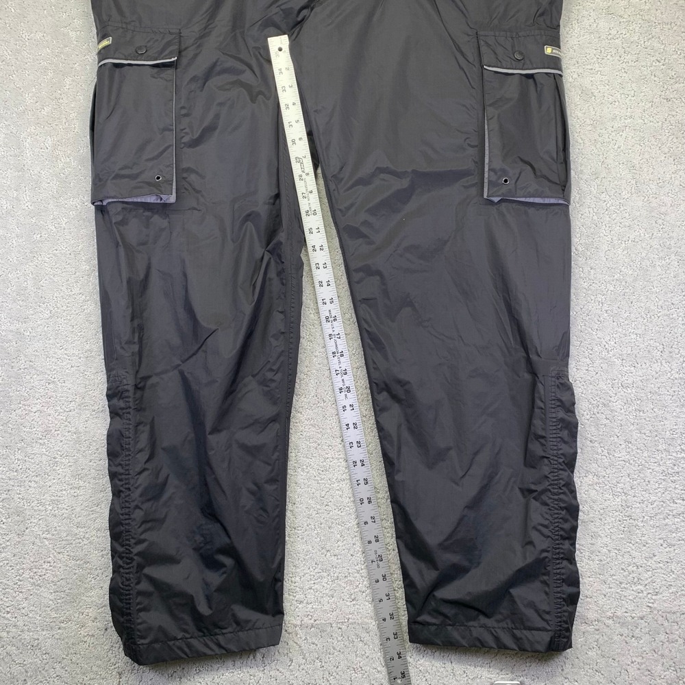 Stearns Dry Wear Pants‎ Mens XXL Black Nylon Cargo Rain Snap Ankle Waterproof - Picture 12 of 12